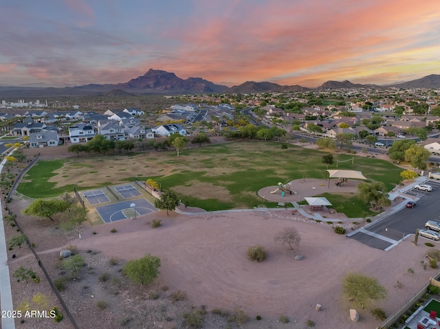 5901 E Sierra Morena St, Mesa, AZ 85215 - drone / aerial view featuring a residential view and a mountain view
