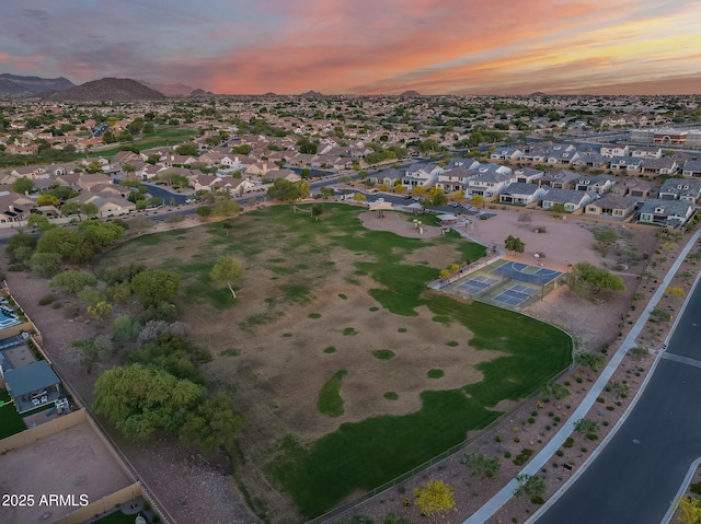 5901 E Sierra Morena St, Mesa, AZ 85215 - bird's eye view featuring a residential view and a mountain view