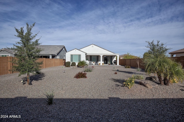 view of rear view of property