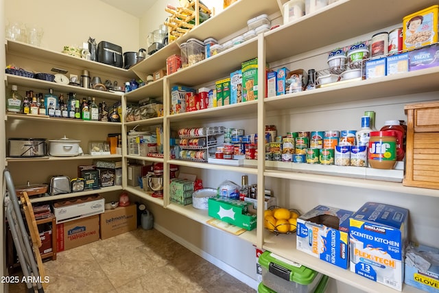 view of pantry