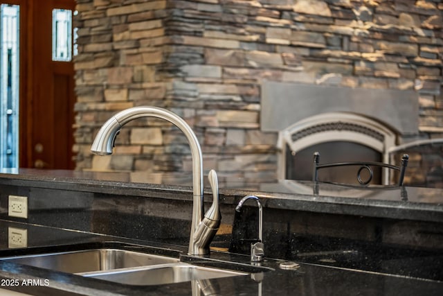 interior details featuring a sink