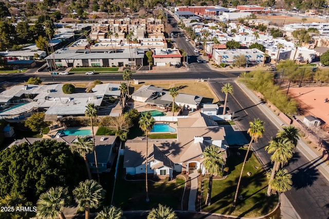 drone / aerial view featuring a residential view