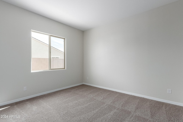 view of carpeted empty room