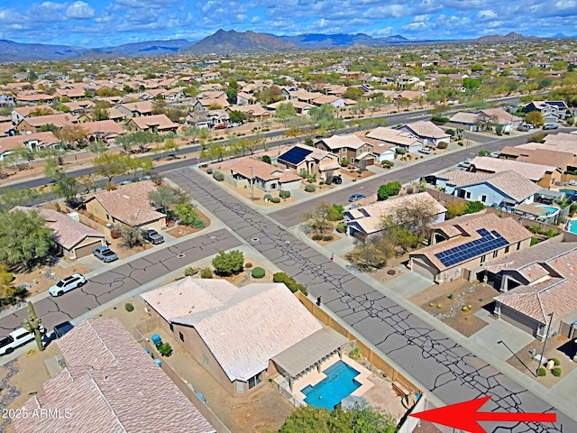 5049 E Duane Ln, Cave Creek, AZ 85331 - aerial view featuring a residential view and a mountain view