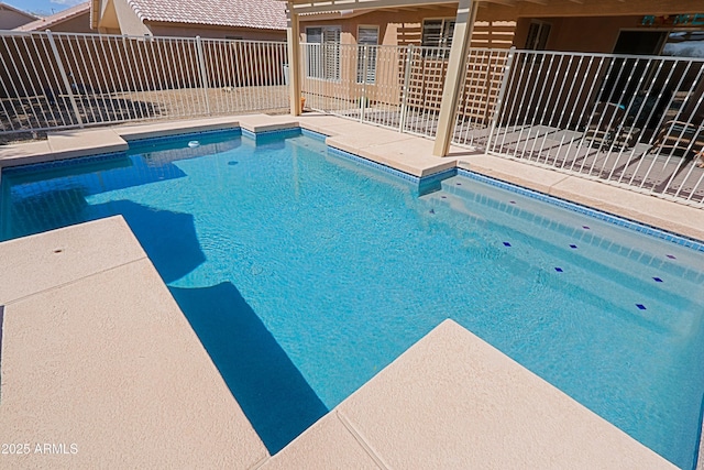 5049 E Duane Ln, Cave Creek, AZ 85331 - view of swimming pool featuring fence, a fenced in pool, and a patio area