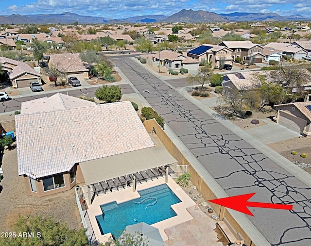 5049 E Duane Ln, Cave Creek, AZ 85331 - aerial view with a mountain view and a residential view