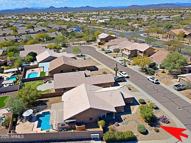 5049 E Duane Ln, Cave Creek, AZ 85331 - birds eye view of property with a mountain view and a residential view