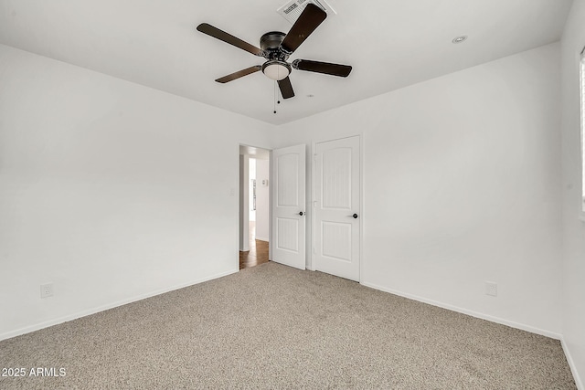 508 S Pasadena, Mesa, AZ 85210 - unfurnished bedroom featuring carpet, baseboards, and ceiling fan