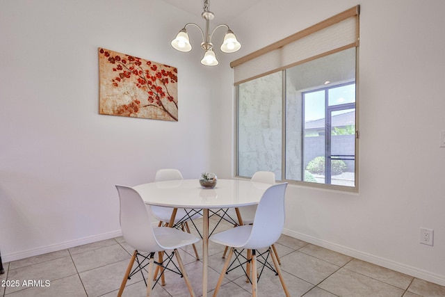 17082 S 182nd Ave, Goodyear, AZ 85338 - dining space featuring a chandelier and light tile patterned floors