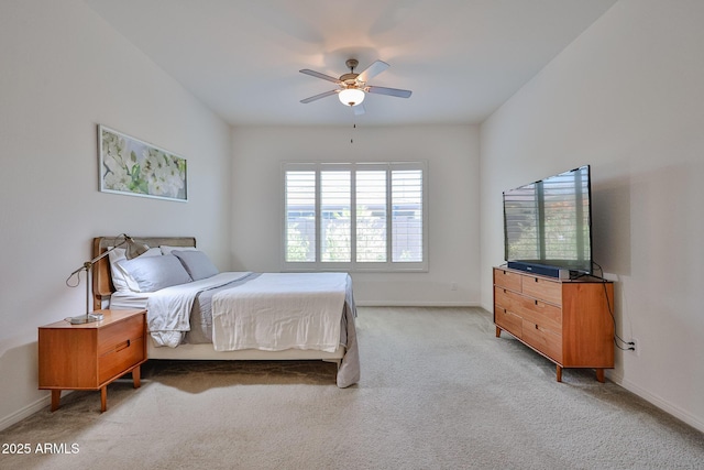 17082 S 182nd Ave, Goodyear, AZ 85338 - bedroom featuring light colored carpet and a ceiling fan