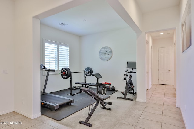 17082 S 182nd Ave, Goodyear, AZ 85338 - workout area with light tile patterned floors and recessed lighting