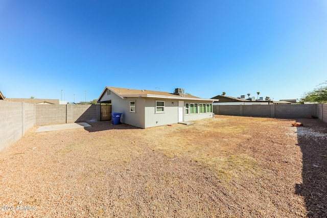 view of rear view of property