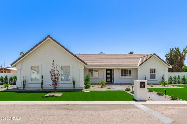 1513 S 108th Way, Chandler, AZ 85286 - single story home with a tiled roof, covered porch, and stucco siding