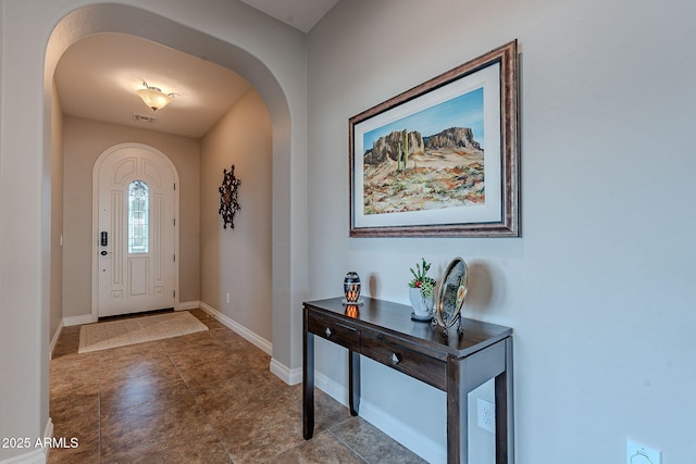 view of foyer entrance