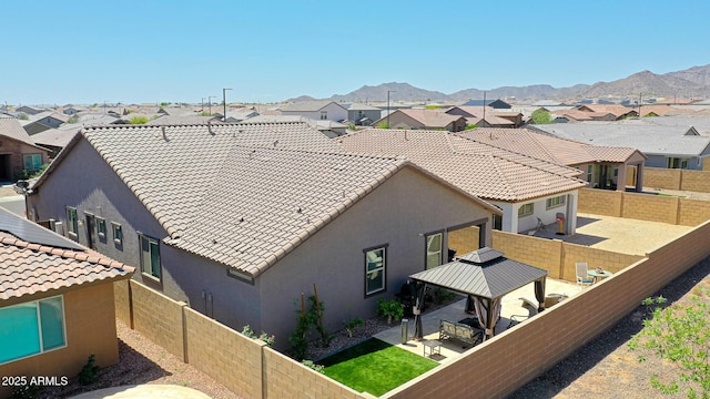 19560 W Valle Vista Way, Litchfield Park, AZ 85340 - birds eye view of property with a mountain view and a residential view