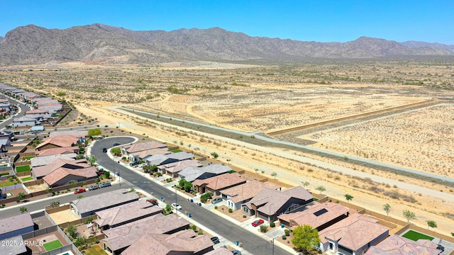 19560 W Valle Vista Way, Litchfield Park, AZ 85340 - birds eye view of property featuring a residential view, a desert view, and a mountain view