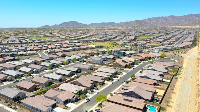 19560 W Valle Vista Way, Litchfield Park, AZ 85340 - birds eye view of property with a residential view and a mountain view