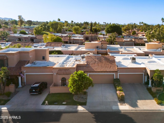 drone / aerial view featuring a residential view