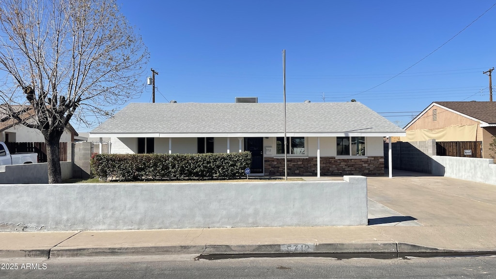 view of ranch-style house