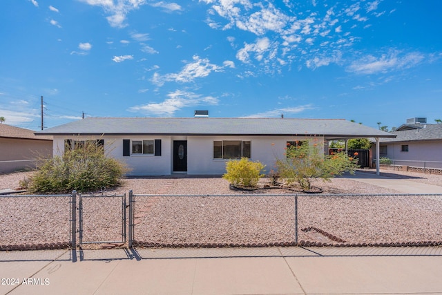 view of ranch-style house