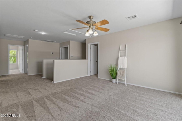 3784 E Washington Ct, Gilbert, AZ 85234 - unfurnished living room with carpet, baseboards, and attic access