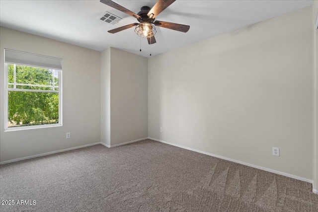 3784 E Washington Ct, Gilbert, AZ 85234 - empty room featuring ceiling fan, carpet flooring, and baseboards