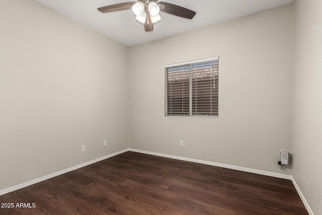 20632 N 103rd Ave, Peoria, AZ 85382 - empty room featuring ceiling fan and dark wood finished floors