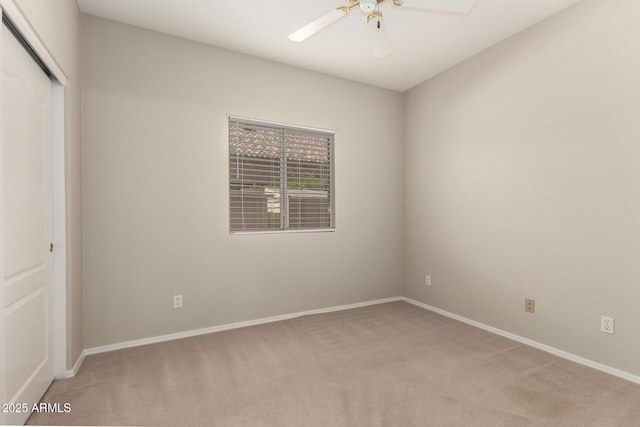 20632 N 103rd Ave, Peoria, AZ 85382 - unfurnished bedroom featuring light carpet, a closet, and ceiling fan