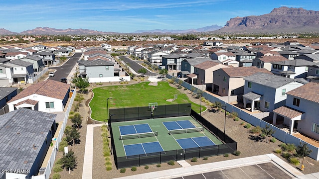 2586 E Music Mountain Ave, Apache Junction, AZ 85119 - aerial view of residential area featuring a mountainous background