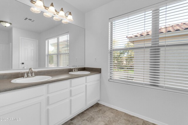 bathroom with vanity