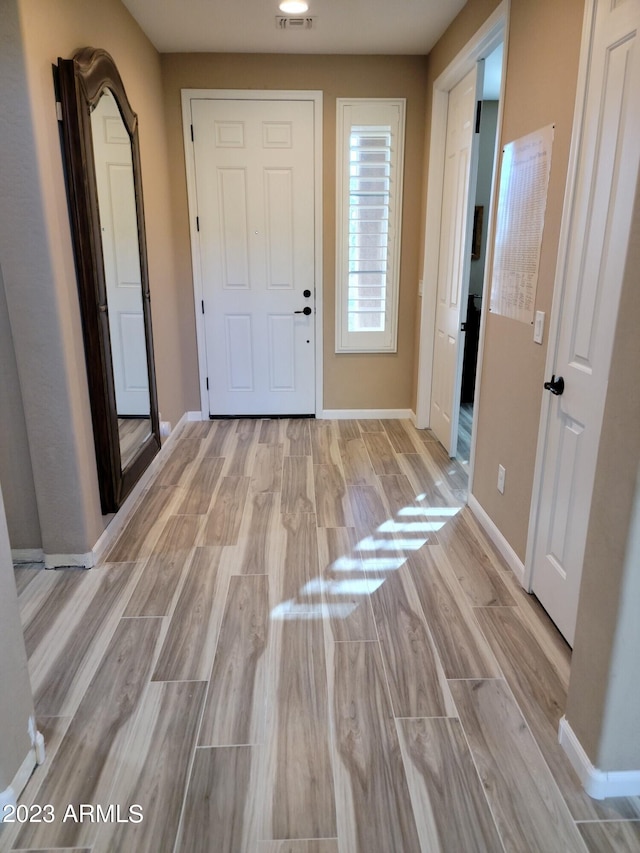 interior space featuring light hardwood / wood-style floors