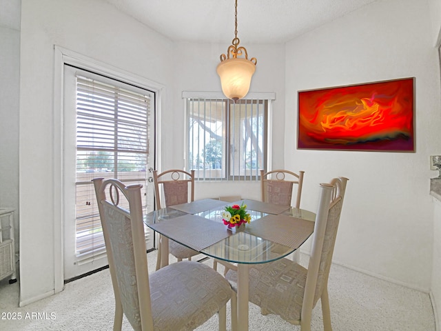 view of dining area