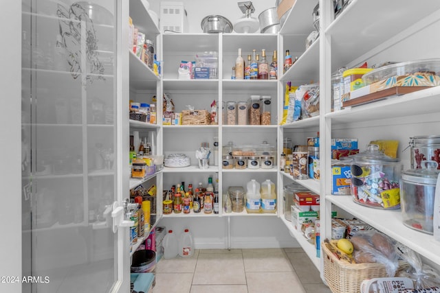 view of pantry