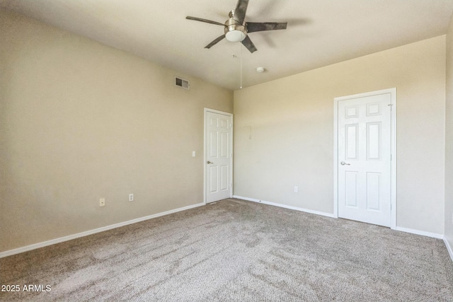5401 E Van Buren St Unit 3048, Phoenix, AZ 85008 - empty room with a ceiling fan, carpet flooring, and baseboards