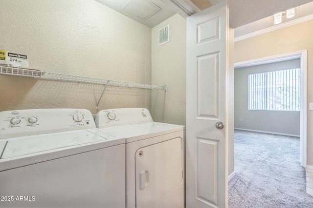5401 E Van Buren St Unit 3048, Phoenix, AZ 85008 - washroom featuring carpet floors, washing machine and dryer, and baseboards