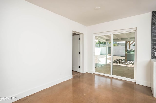 view of empty room
