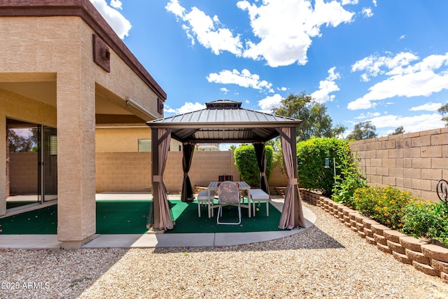 18072 W Paradise Ln, Surprise, AZ 85388 - view of patio featuring a gazebo and a fenced backyard