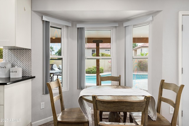 view of dining space