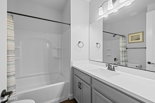 14573 W Reade Ave, Litchfield Park, AZ 85340 - full bath with shower / bathtub combination with curtain and vanity