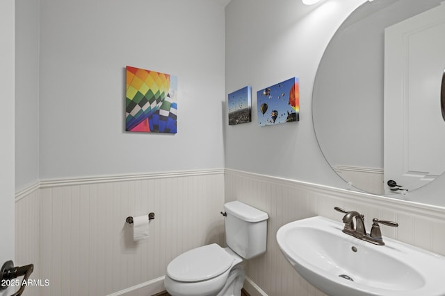 14573 W Reade Ave, Litchfield Park, AZ 85340 - half bathroom with a sink and wainscoting