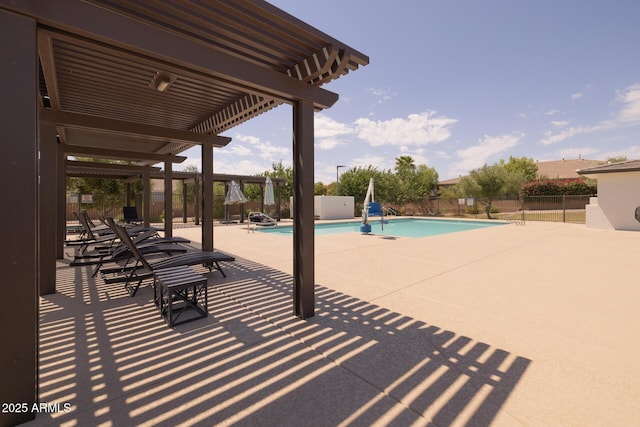 14573 W Reade Ave, Litchfield Park, AZ 85340 - community pool featuring a patio area and a pergola