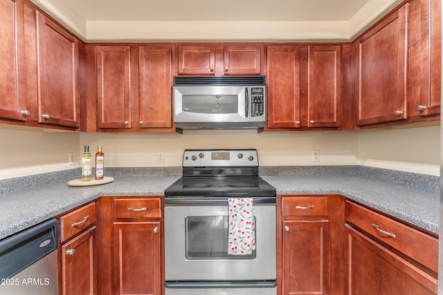 kitchen with stainless steel appliances