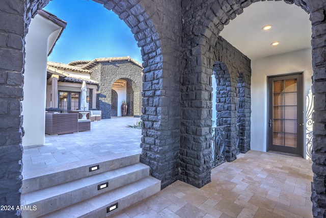 view of patio featuring outdoor lounge area