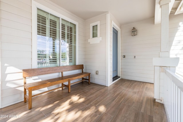 exterior space featuring covered porch