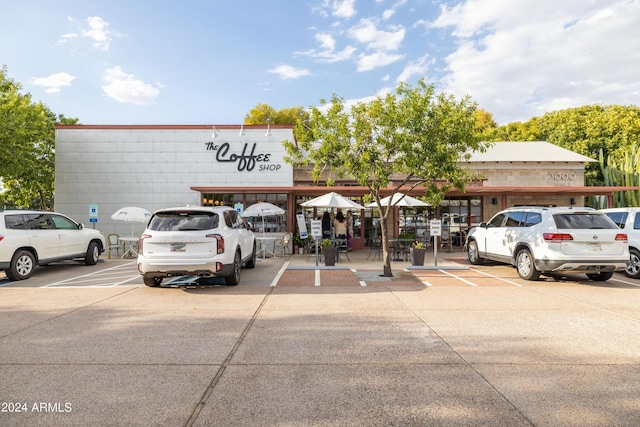 view of vehicle parking