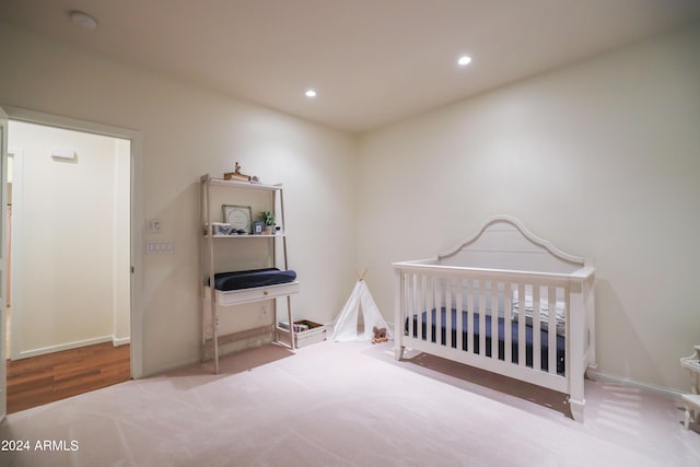 bedroom featuring carpet flooring