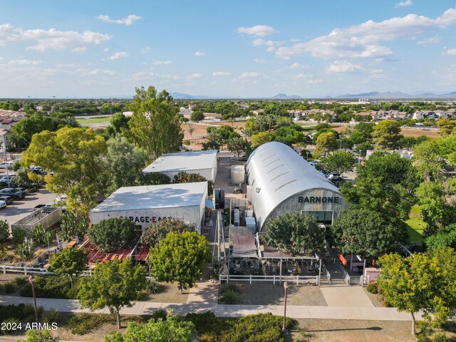 aerial view featuring a mountain view