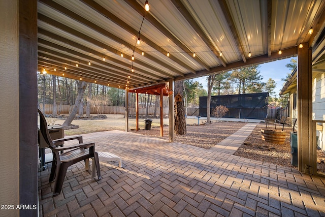 view of patio / terrace featuring a fenced backyard