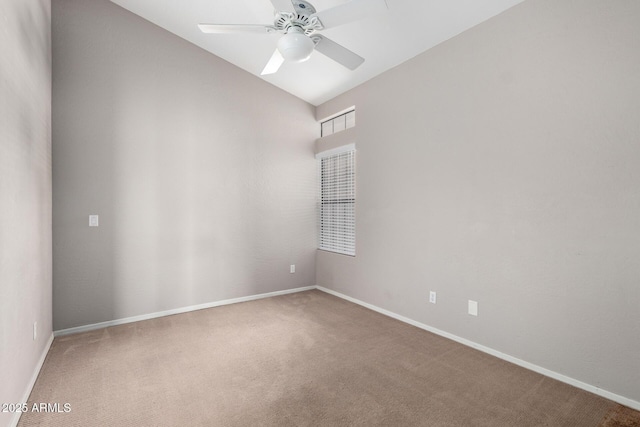3002 S Marigold Pl, Chandler, AZ 85248 - carpeted empty room with baseboards and a ceiling fan