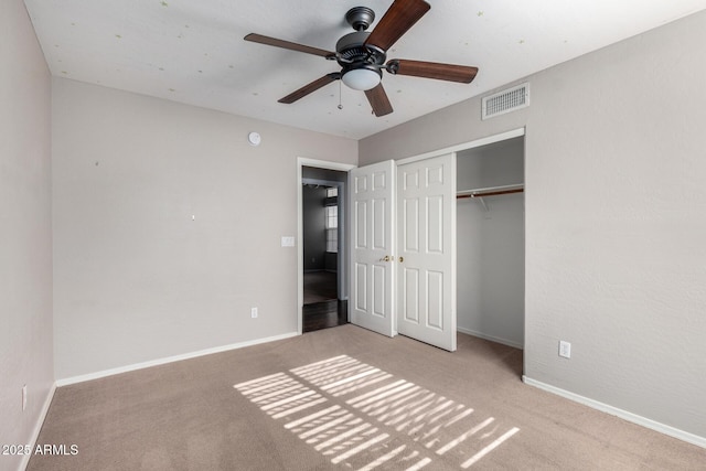 3002 S Marigold Pl, Chandler, AZ 85248 - unfurnished bedroom with baseboards, carpet flooring, a closet, and visible vents
